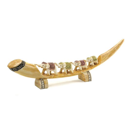 MULTICOLORED ELEPHANT TUSK