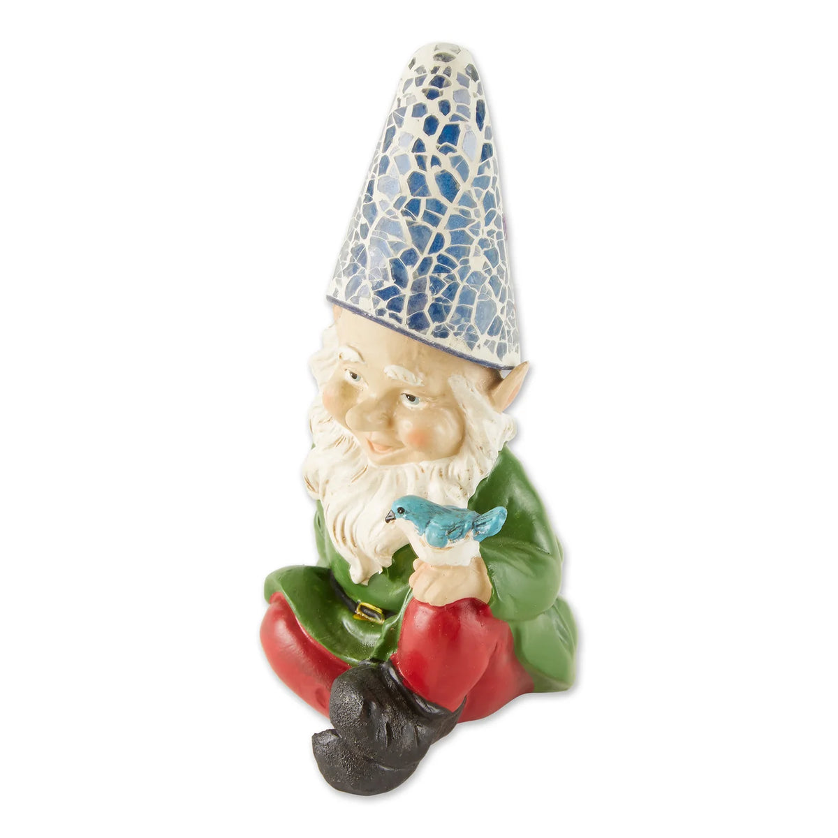 Cheery Gnome Solar Statue