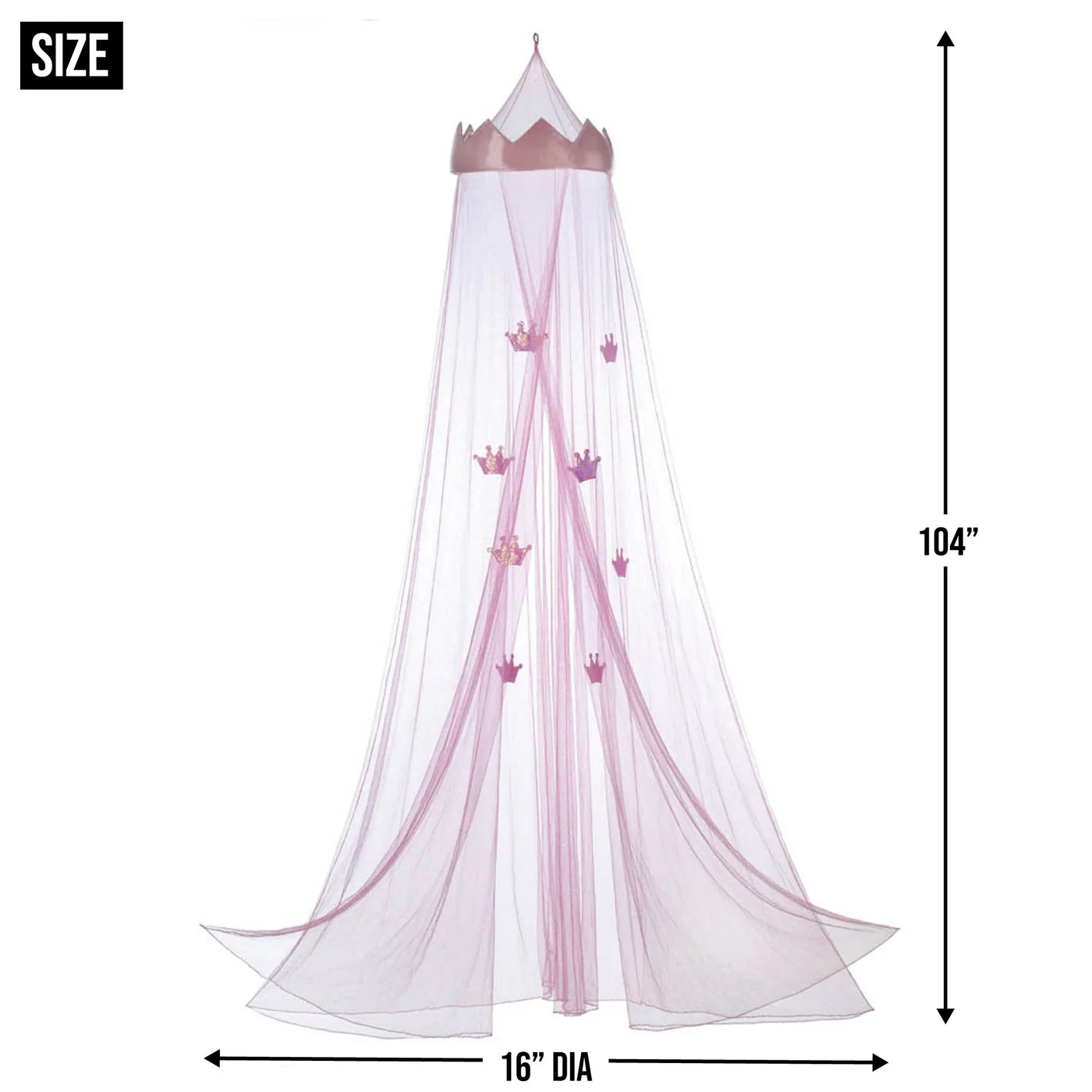 PINK PRINCESS BED CANOPY