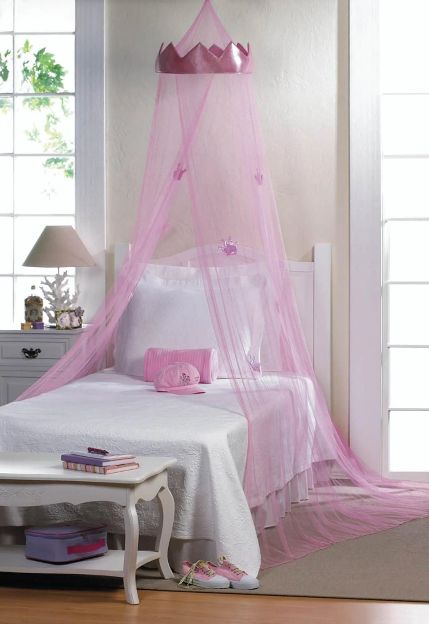 PINK PRINCESS BED CANOPY