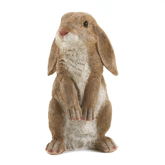 CURIOUS RABBIT GARDEN STATUE