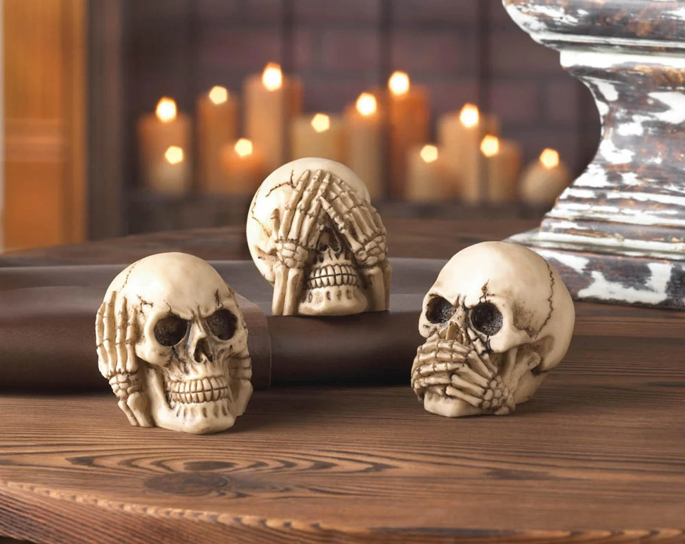 No Evil Skulls-3pc