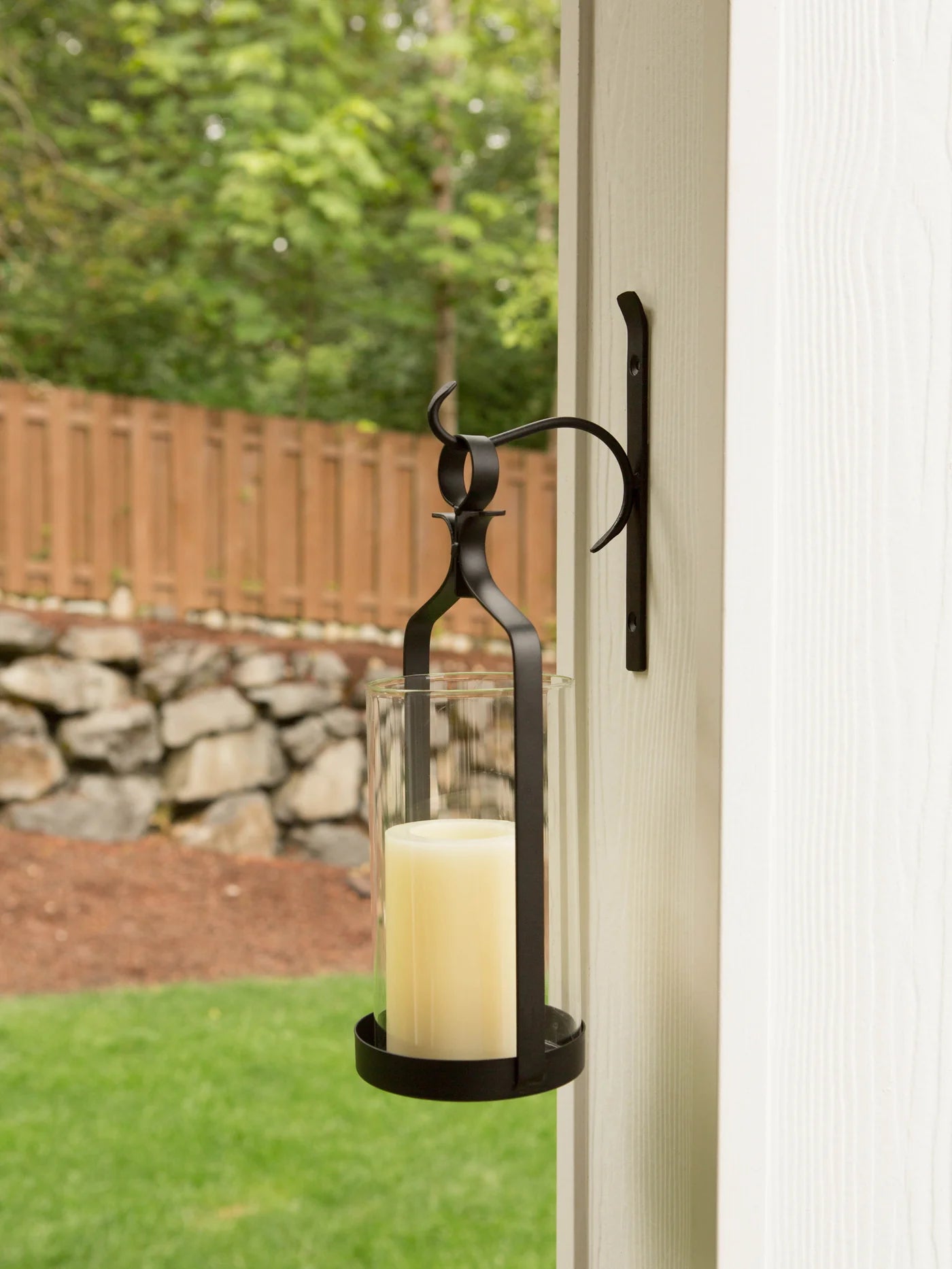 HANGING HURRICANE GLASS WALL SCONCE