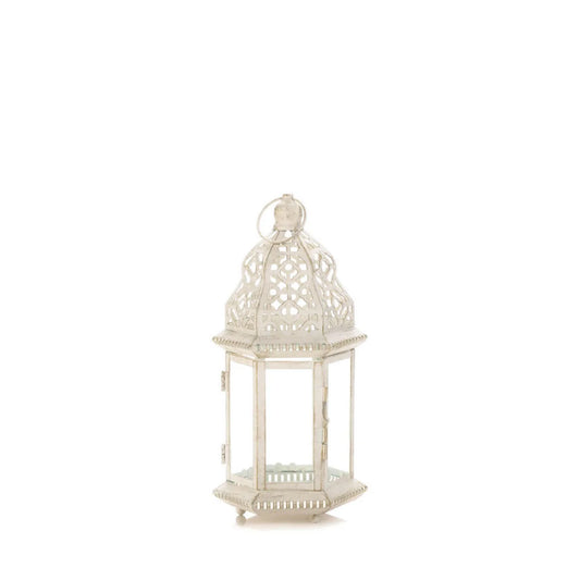 SUBLIME DISTRESSED WHITE LANTERN