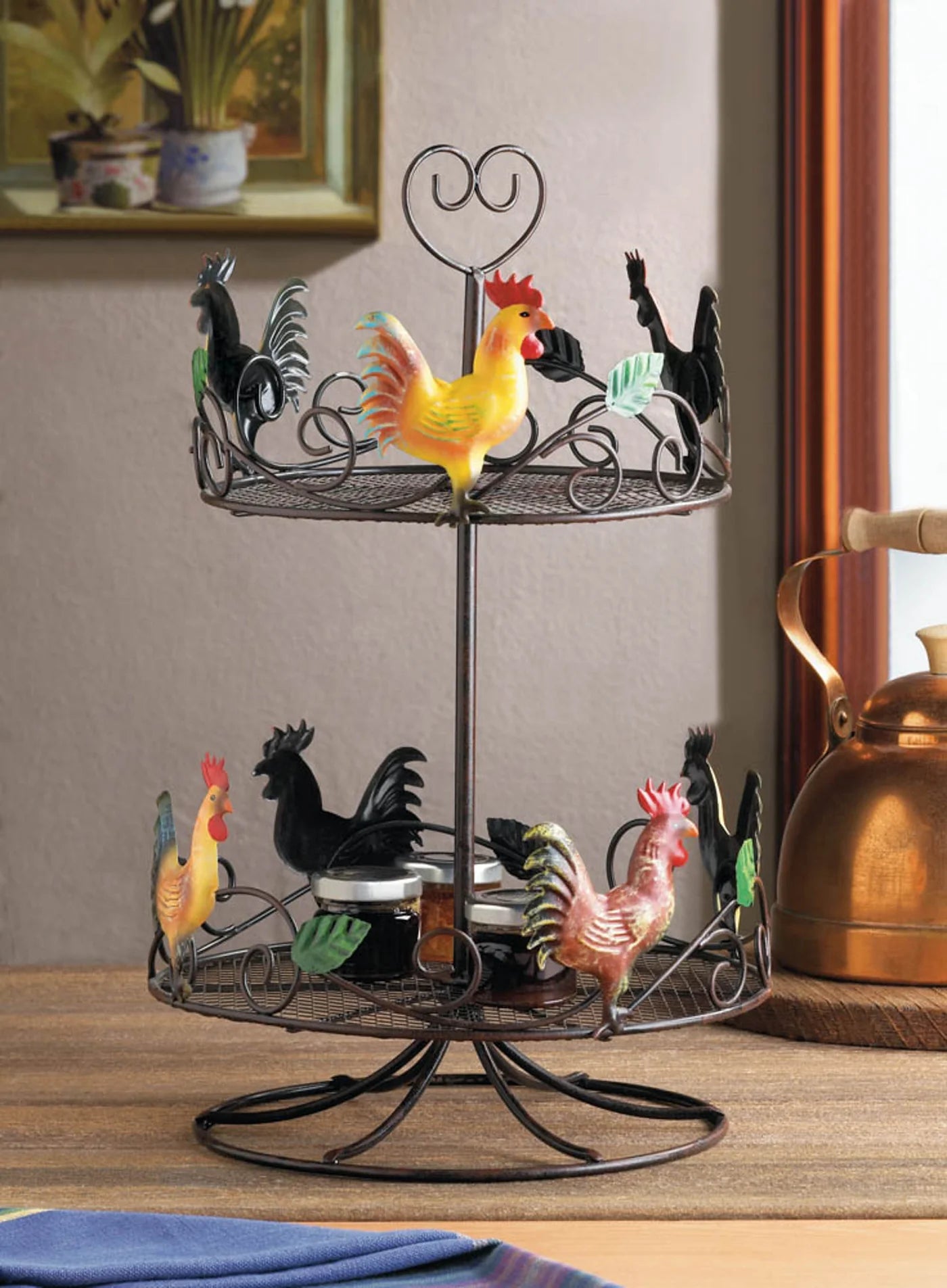 Rooster 2-Tier Countertop Rack