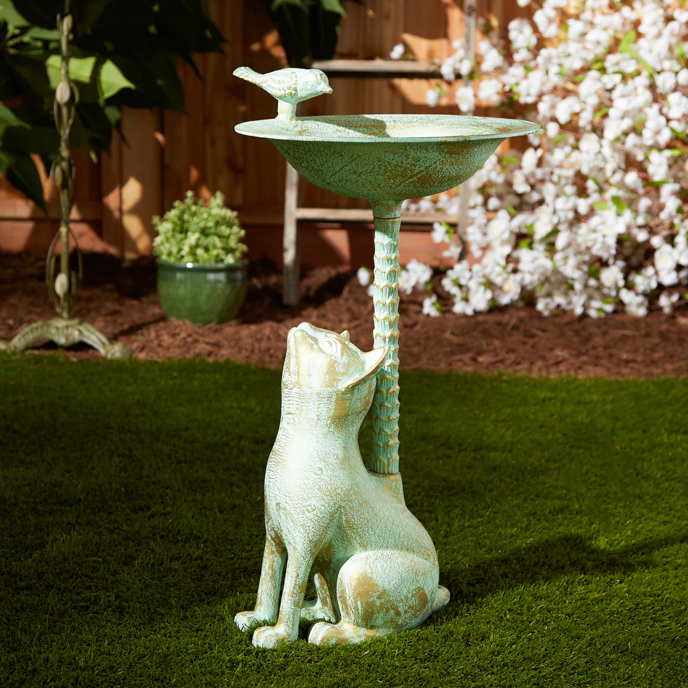 CAT BIRDBATH
