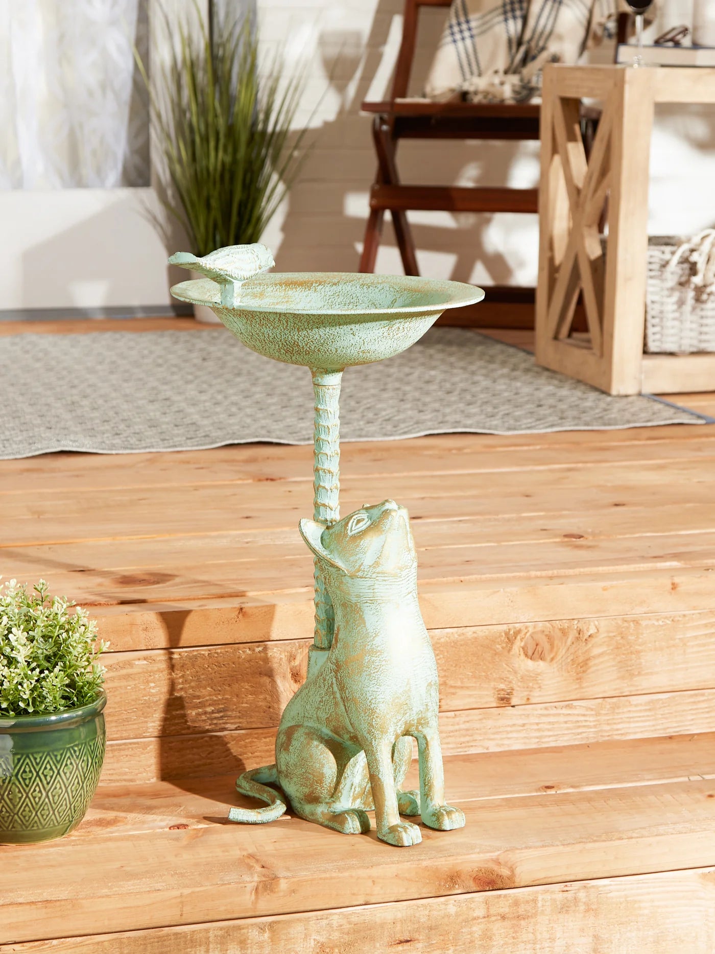 CAT BIRDBATH