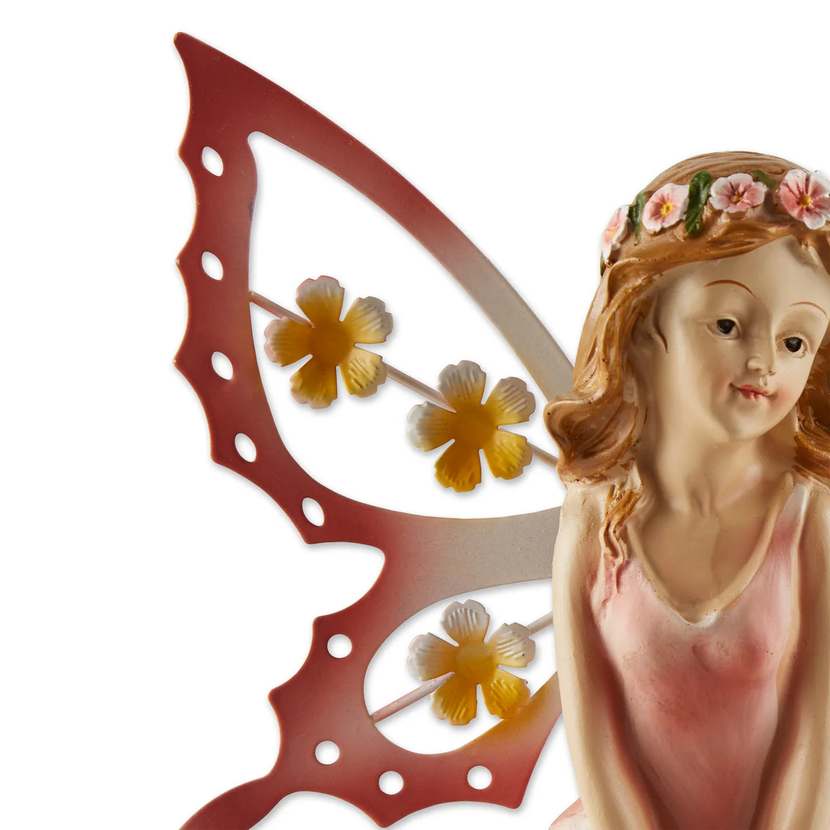 Solar Pink Fairy Garden Figurine