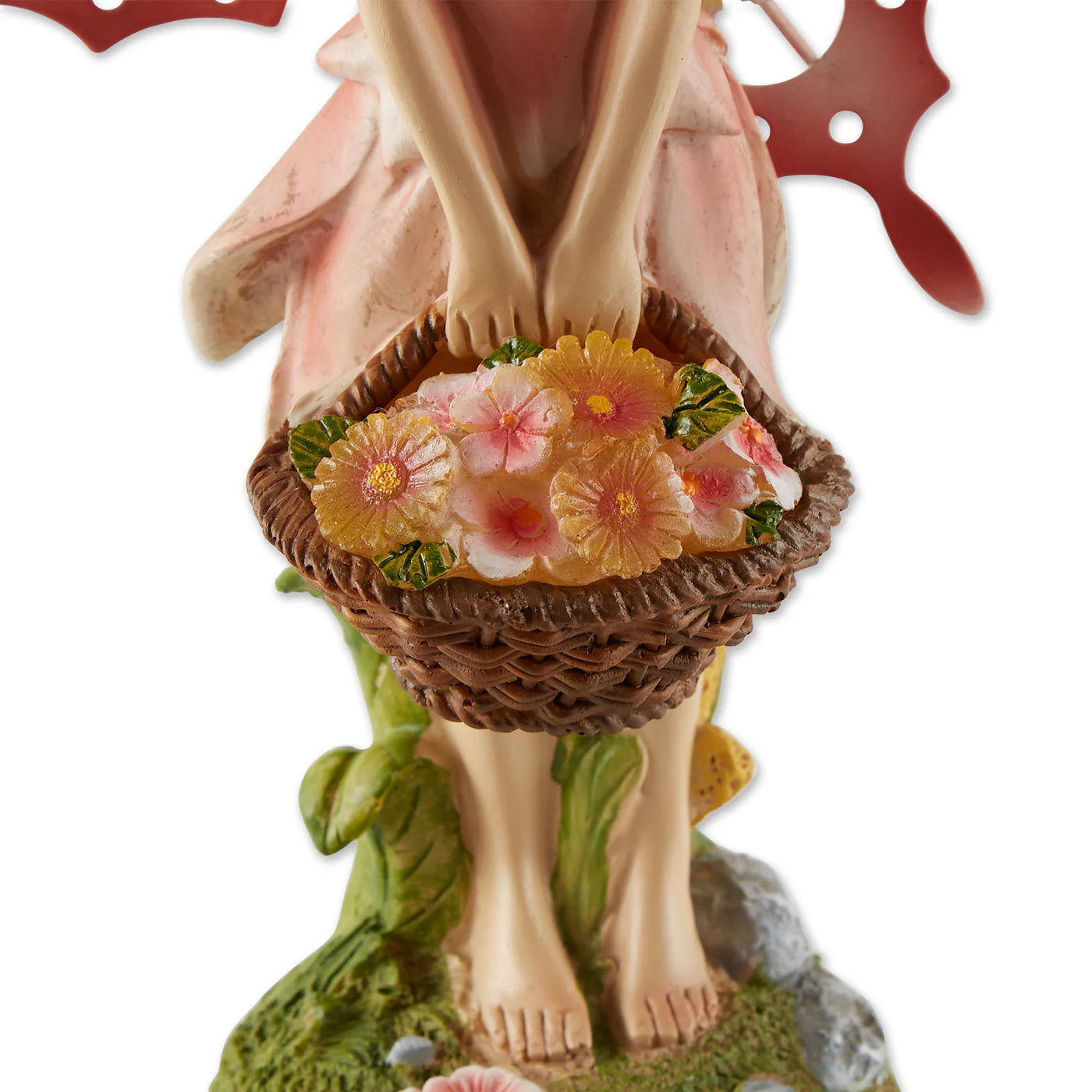 SOLAR PINK FAIRY GARDEN FIGURINE
