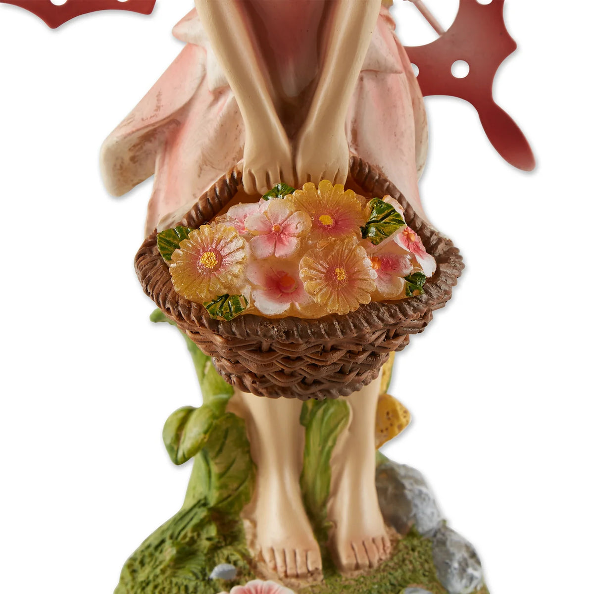 Solar Pink Fairy Garden Figurine