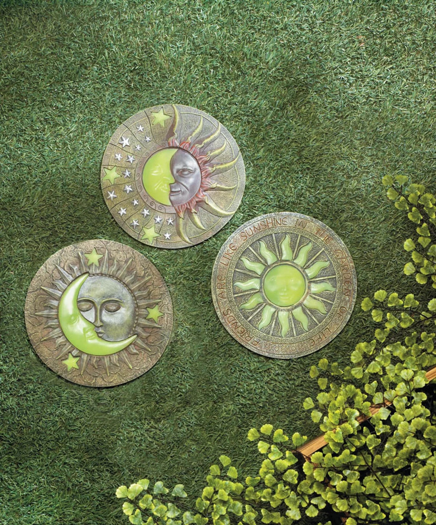 BURSTING SUN GLOWING STEPPING STONE