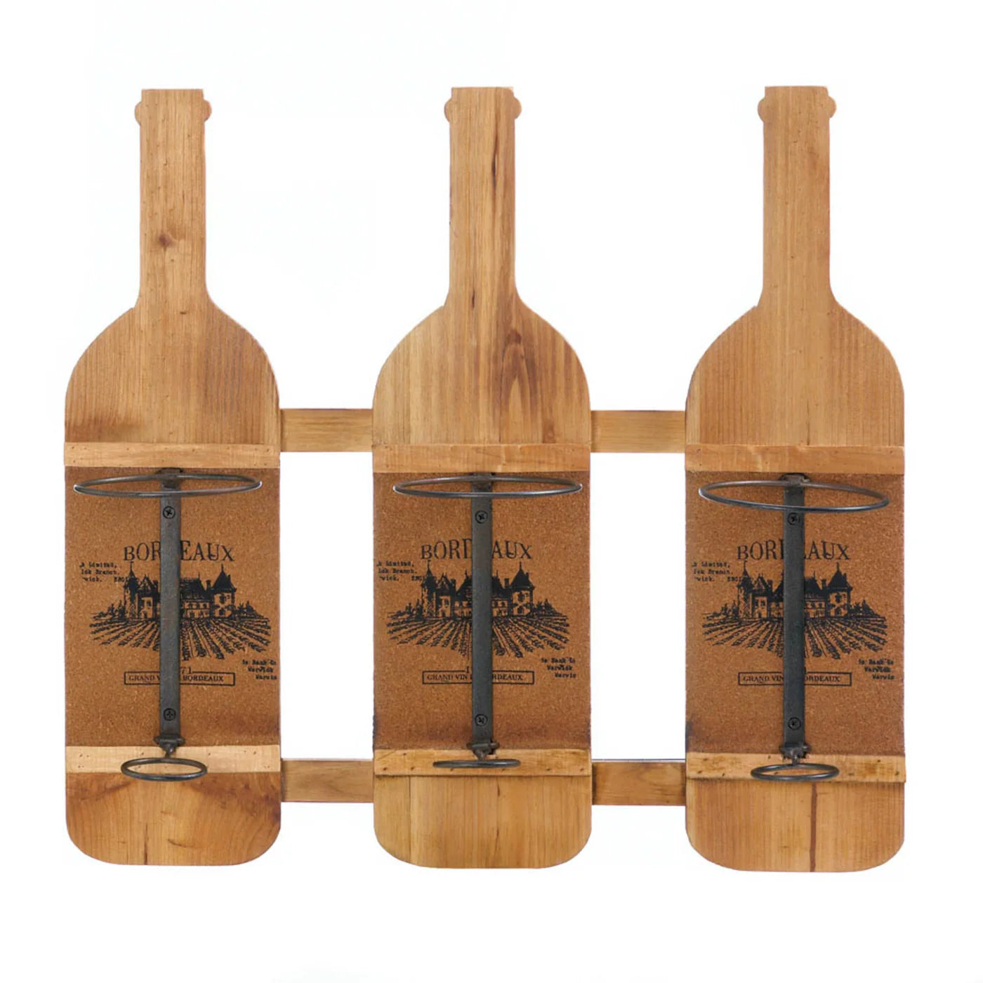 BORDEAUX WOODEN WINE BOTTLE HOLDER