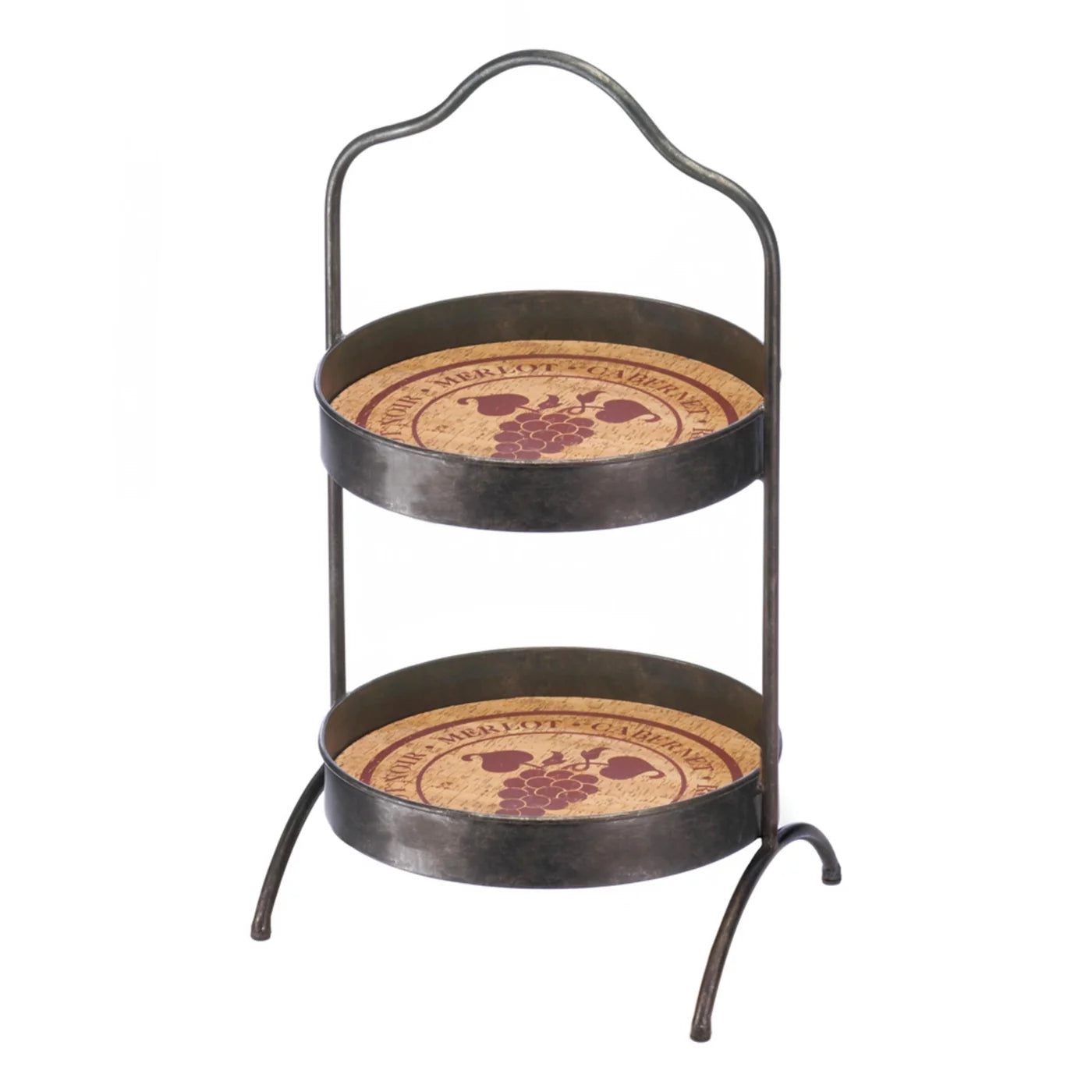 Vineyard 2 Tier Standing Tray