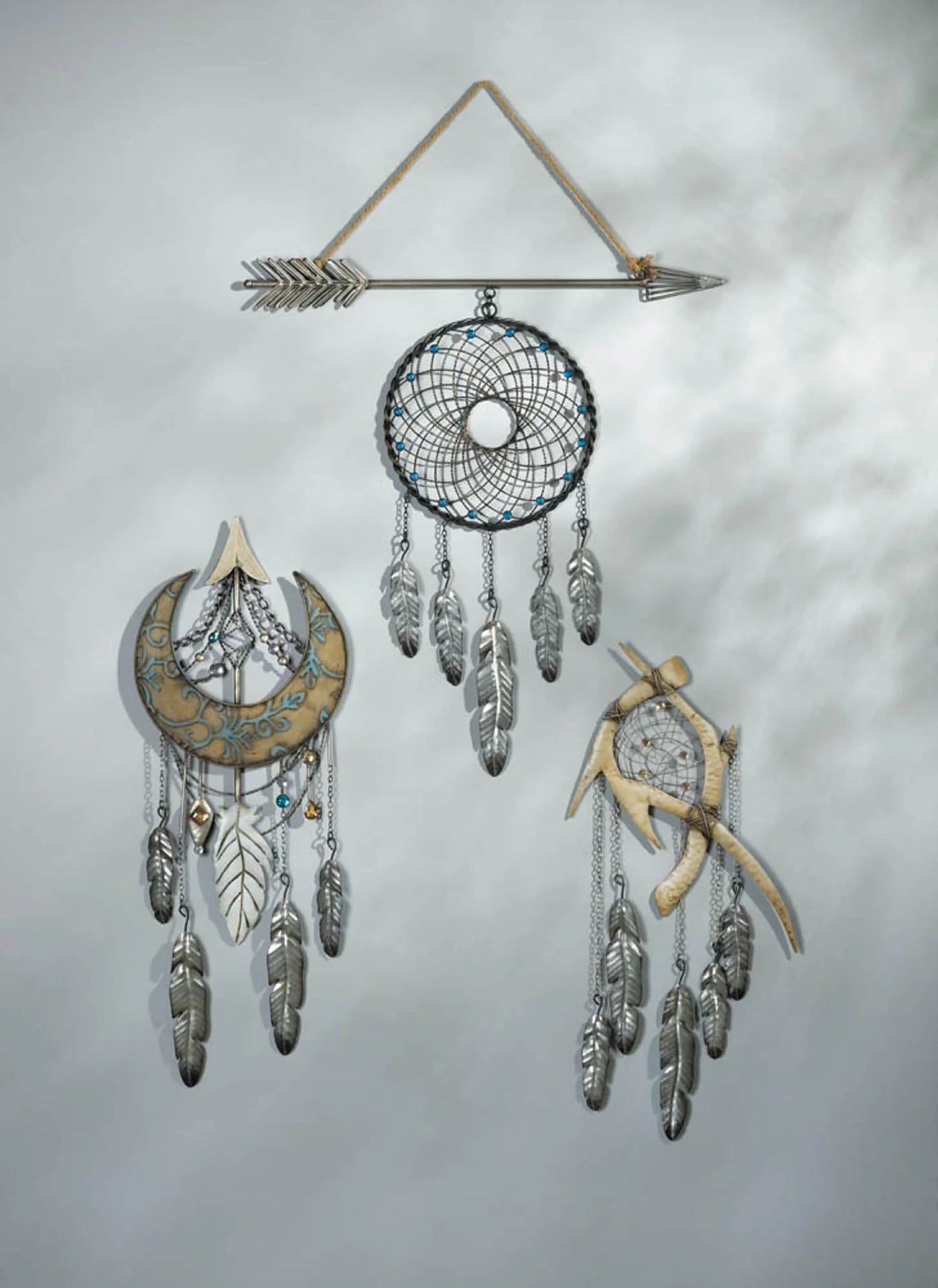 CRESCENT MOON DREAMCATCHER WALL DECOR