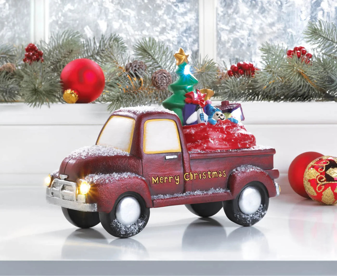Light Up Toy Delivery Truck