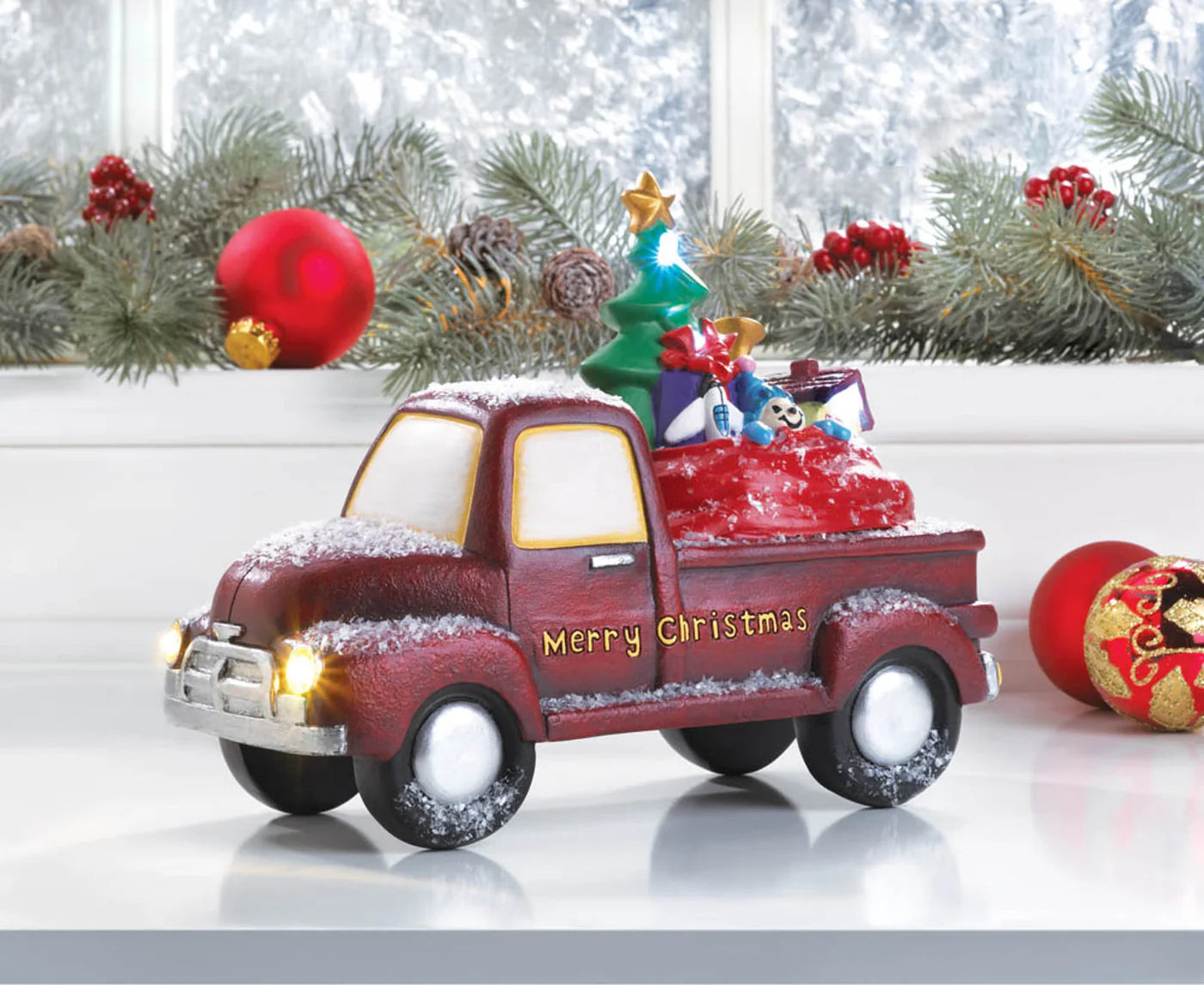 LIGHT-UP TOY DELIVERY TRUCK