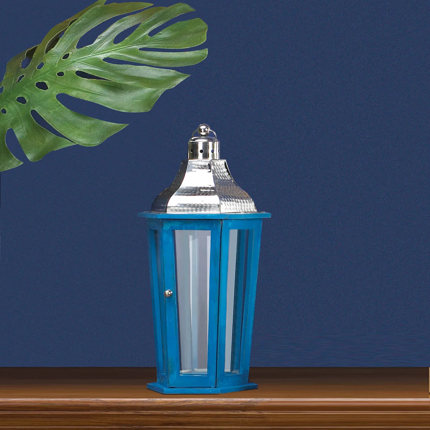 Azul Beach Medium Candle Lantern