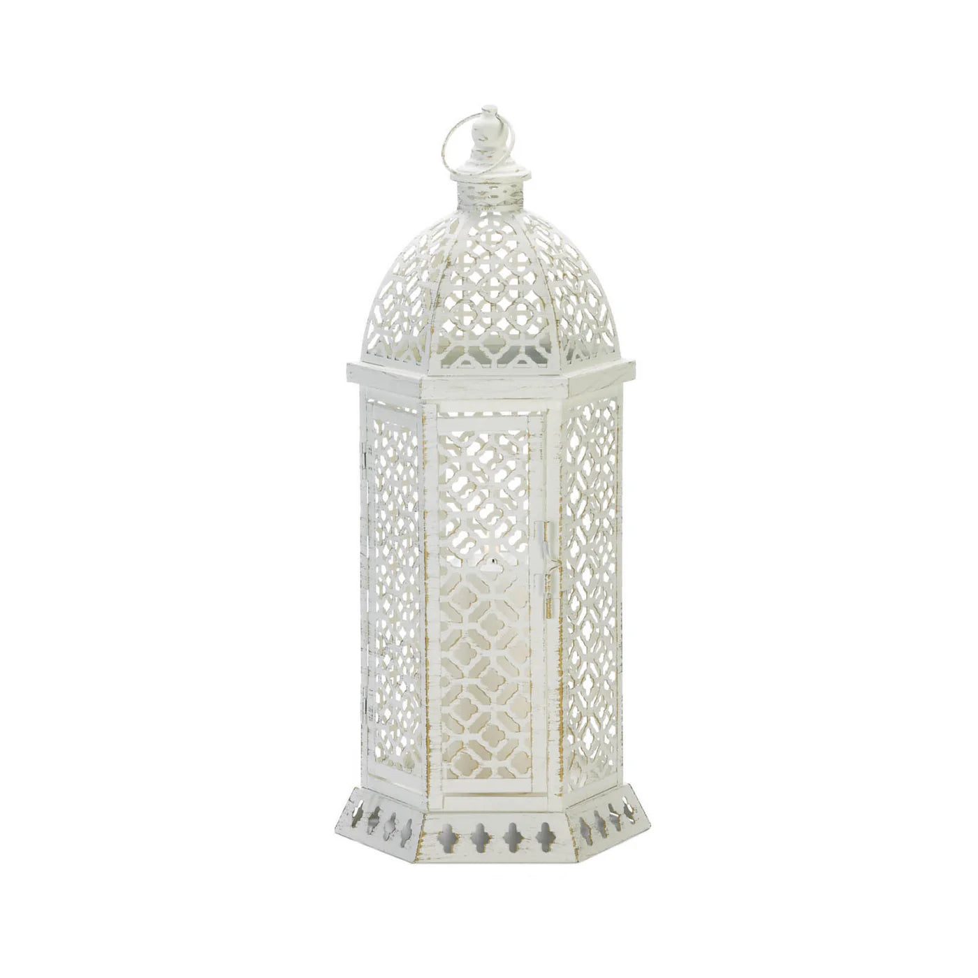 LARGE CUTWORK HEXAGON LANTERN
