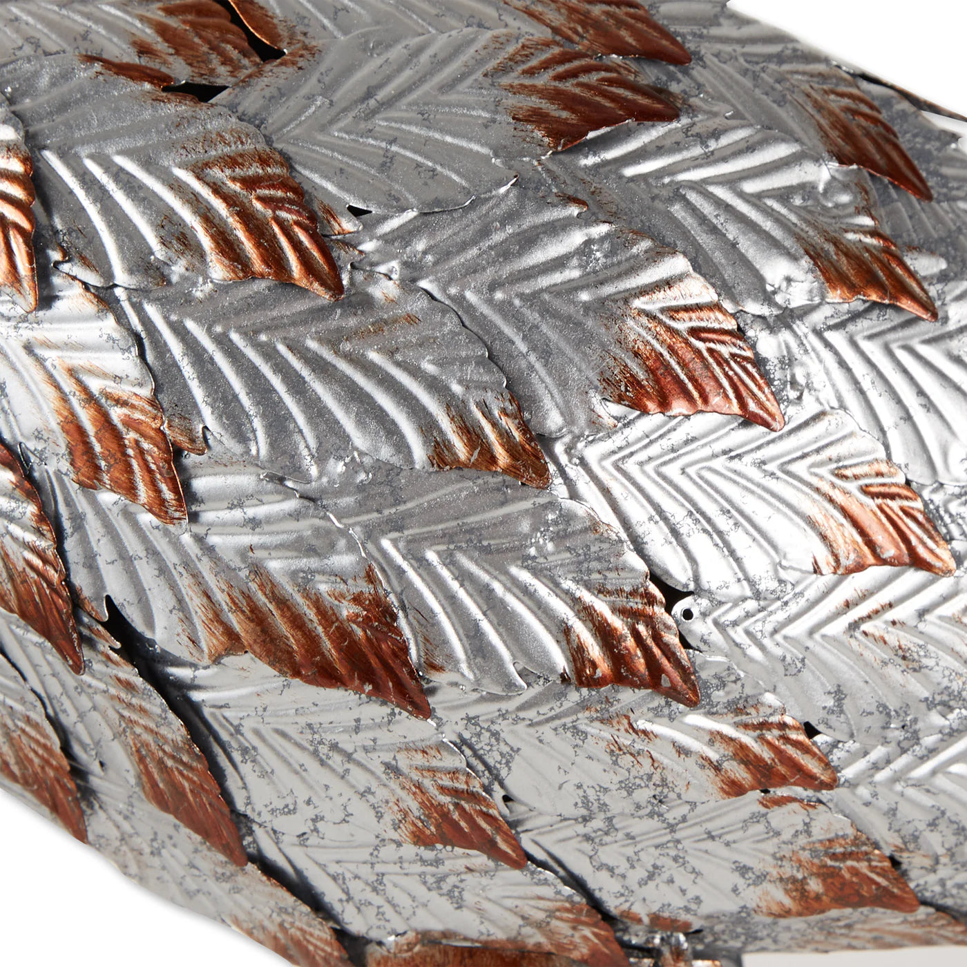 STANDING TALL GALVANIZED FLAMINGO STATUE