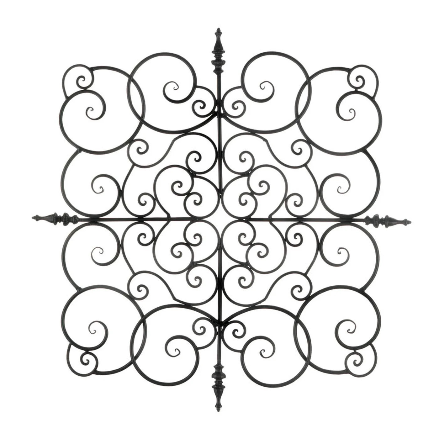 Square Fleur De Lis Wall Plaque