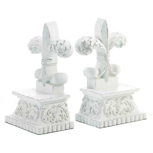 FLEUR-DE-LIS BOOKENDS
