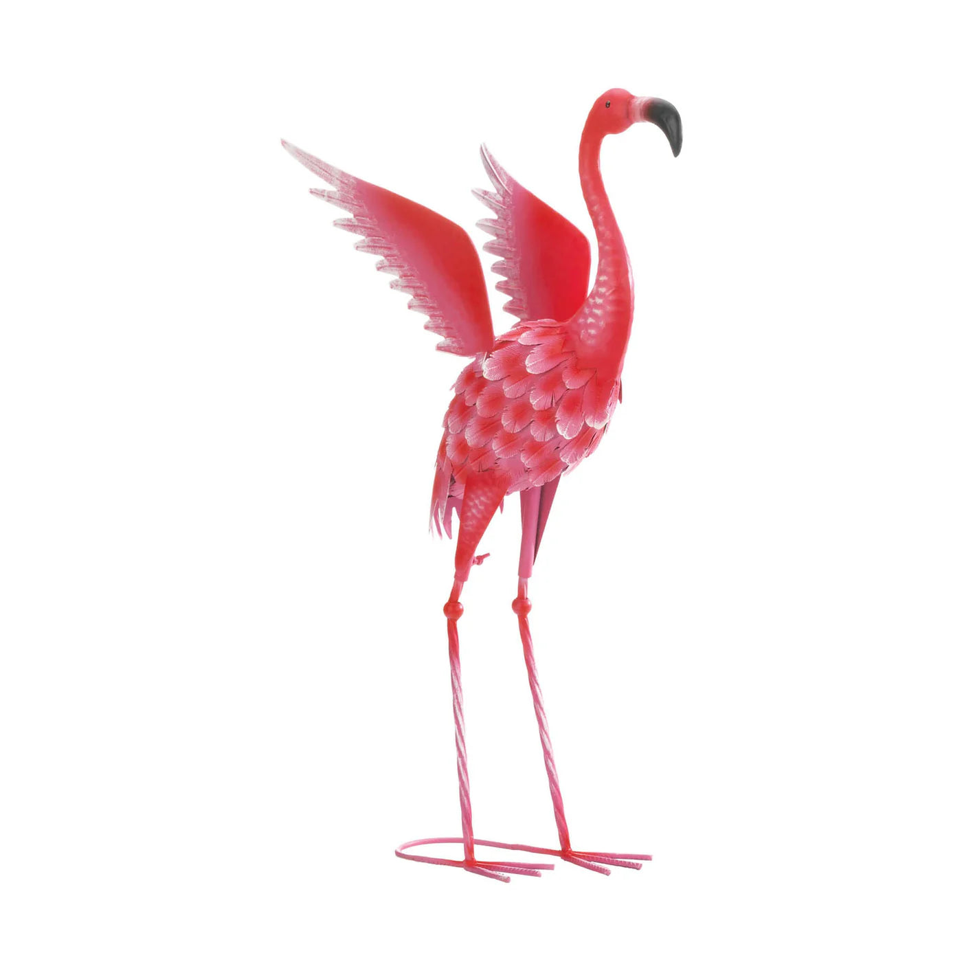 FLYING FLAMINGO METAL DECOR