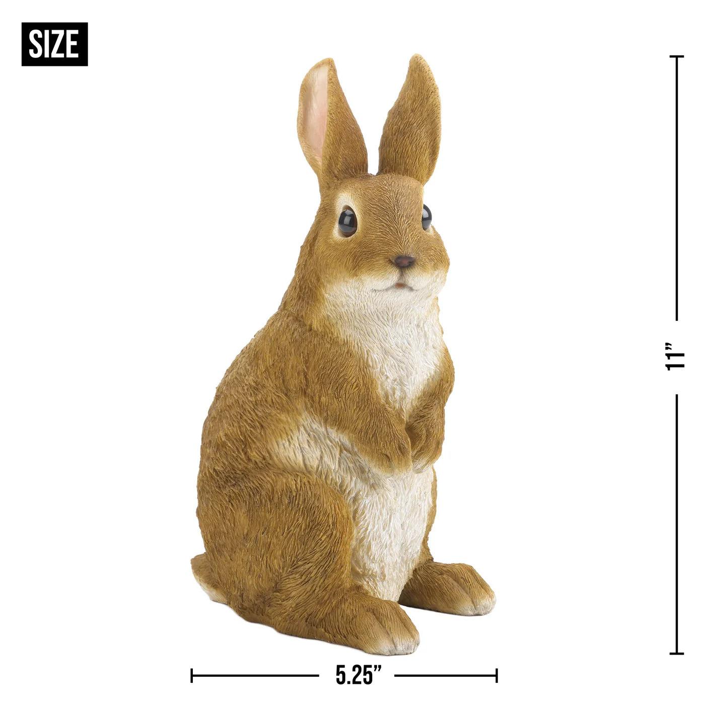 CURIOUSLY CUTE BUNNY GARDEN FIGURINE