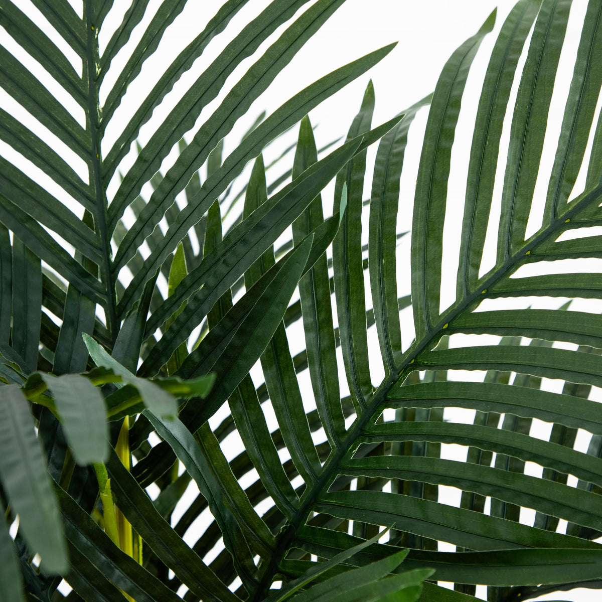 Nearly Natural 4 ft Artificial Golden Cane Palm Tree with Nursery Pot