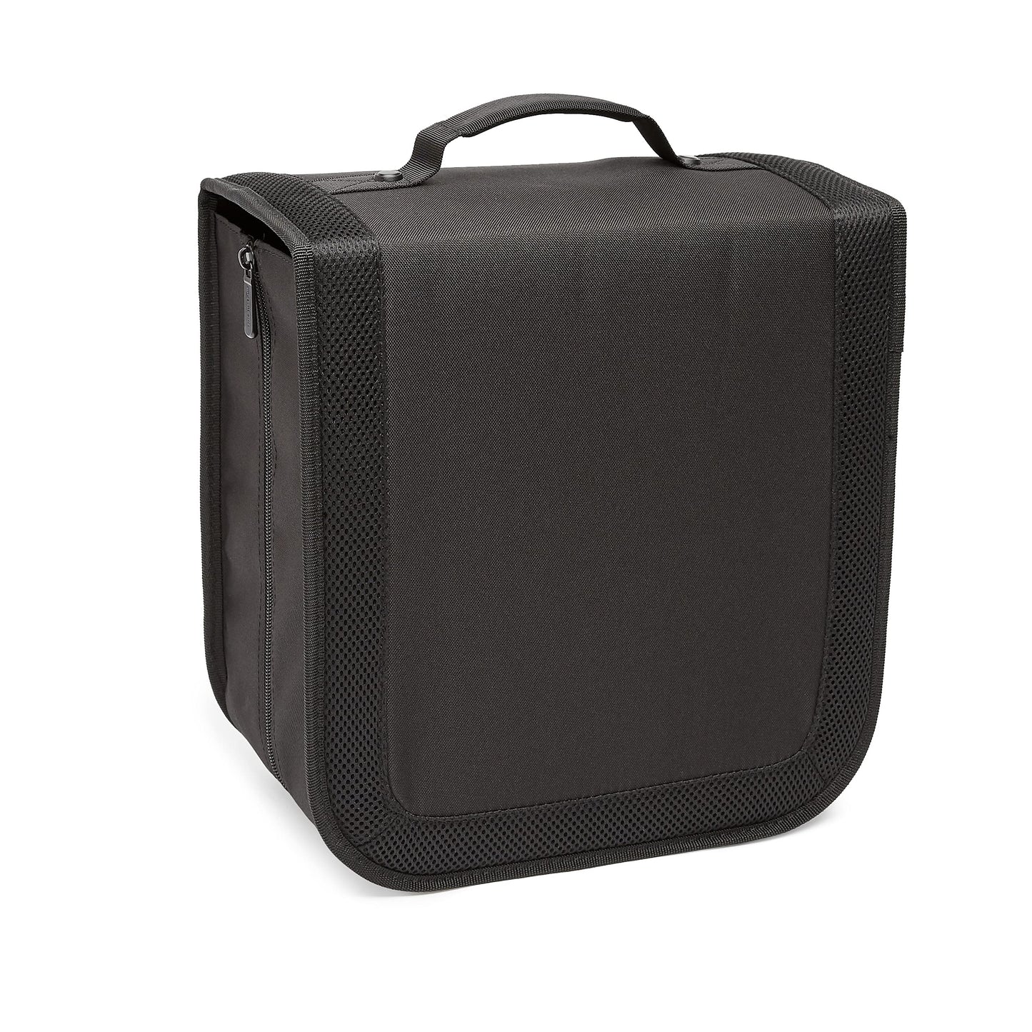 Amazon Basics Polyester CD/DVD Portable Storage Binder with Handle, 400-Capacity, Black