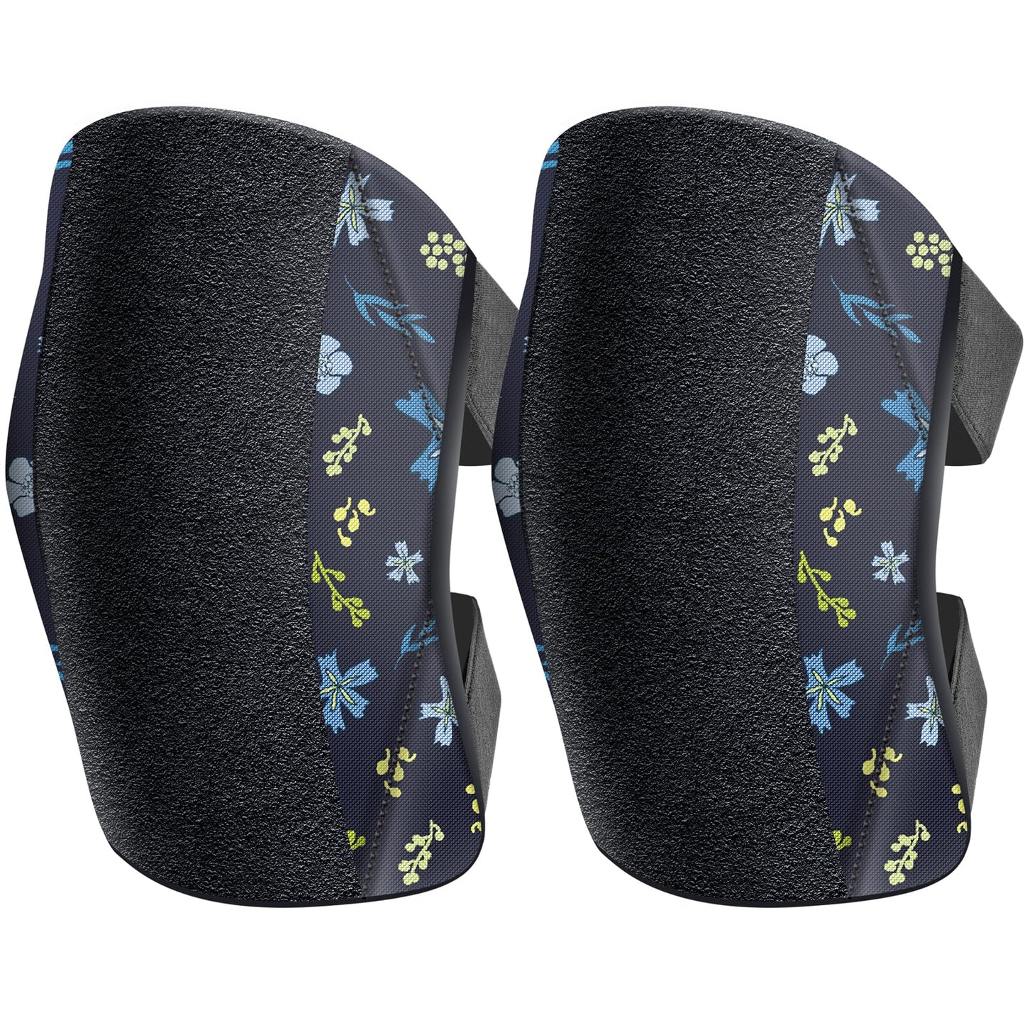 Garden Knee Pads for Women, Lightweight Waterproof KneePads for Gardening, Anti Slip Leather Foam Padding Kneeling Pads for Flooring and Carpet Cleaning, House work, Gardening Maintain, Knee Protector, Blue Flower