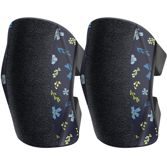 Garden Knee Pads for Women, Lightweight Waterproof KneePads for Gardening, Anti Slip Leather Foam Padding Kneeling Pads for Flooring and Carpet Cleaning, House work, Gardening Maintain, Knee Protector, Blue Flower