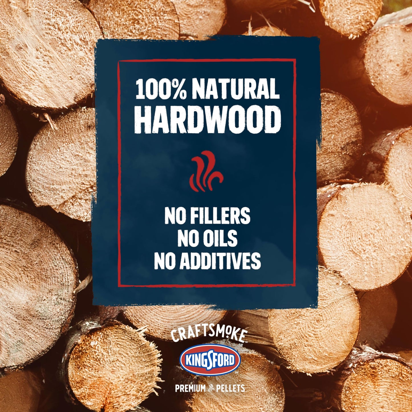 Kingsford Craftsmoke Premium Grilling Wood Pellets, Applewood BBQ Pellets for Grilling, 100% Natural Hardwood, 20 pounds
