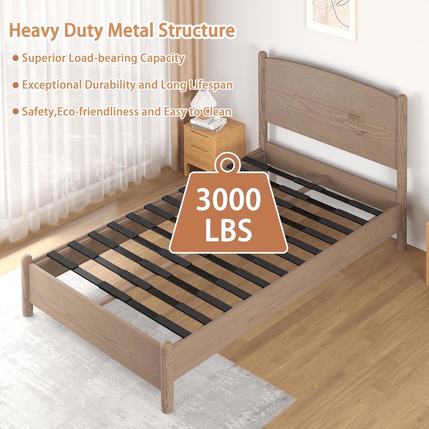 Realhotan Queen Bed Slats Replacement for Wood/Upholstered/Metal Bed