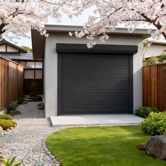 ObegShare Hurricane Shutters for Windows Exterior Roll up Shed Door Aluminum Shutter Slats (Dark Gray)