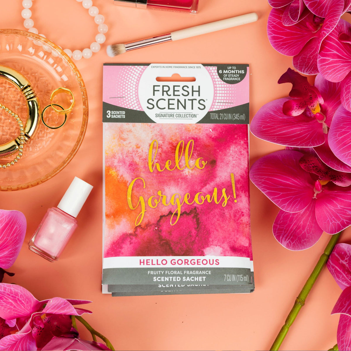 Fresh Scents Hello Gorgeous Scented Sachets 6 Pack
