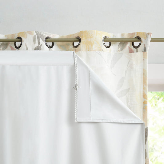 WEST LAKE Full Blackout Window Curtain Liner 2 Panels Light Blocking Liner
