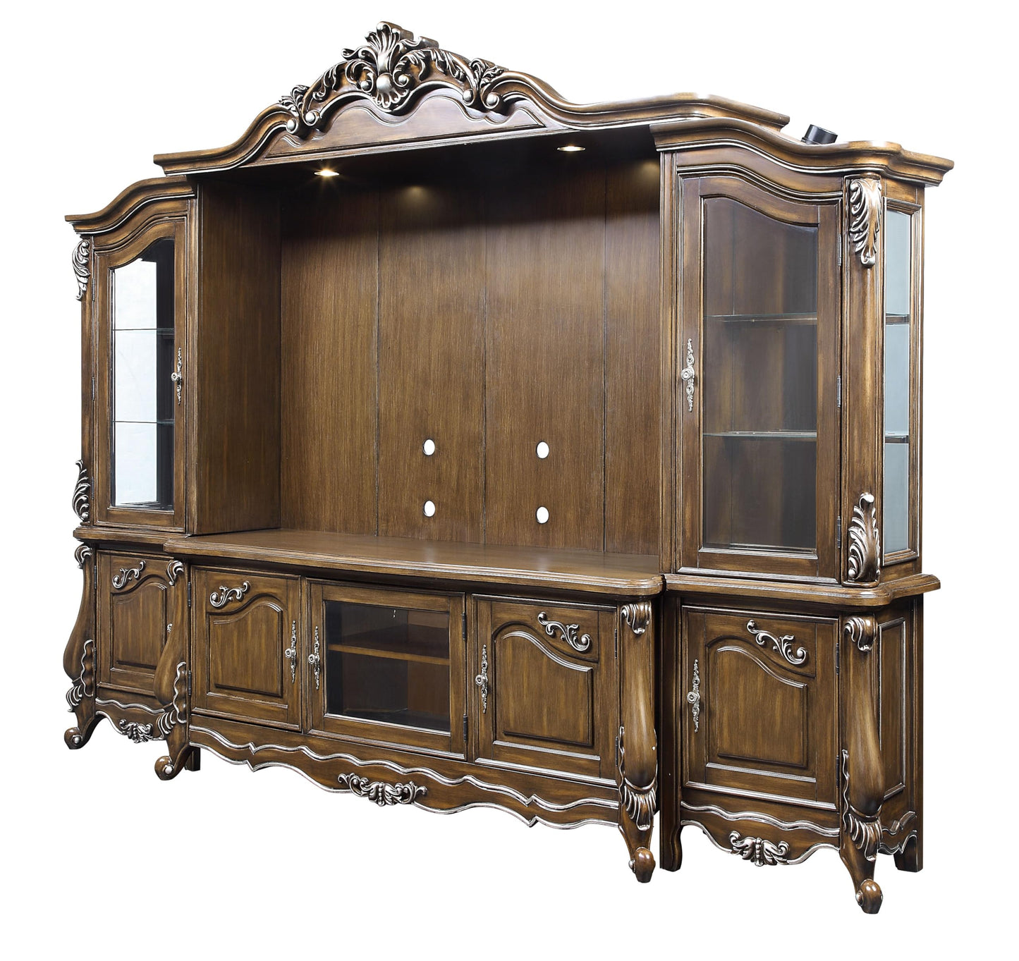 Antique Oak Entertainment Center