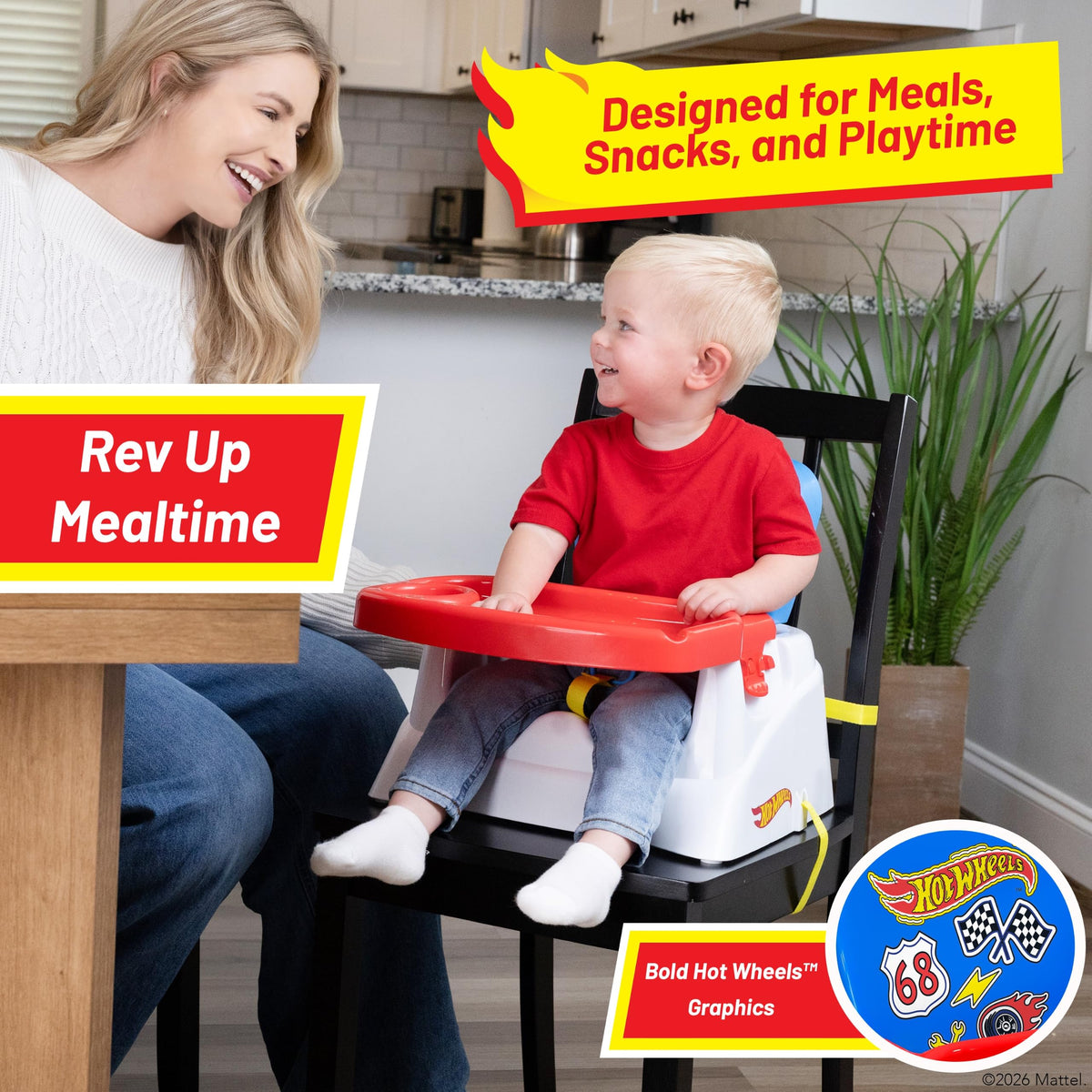 Hot Wheel Booster Seat with Tray