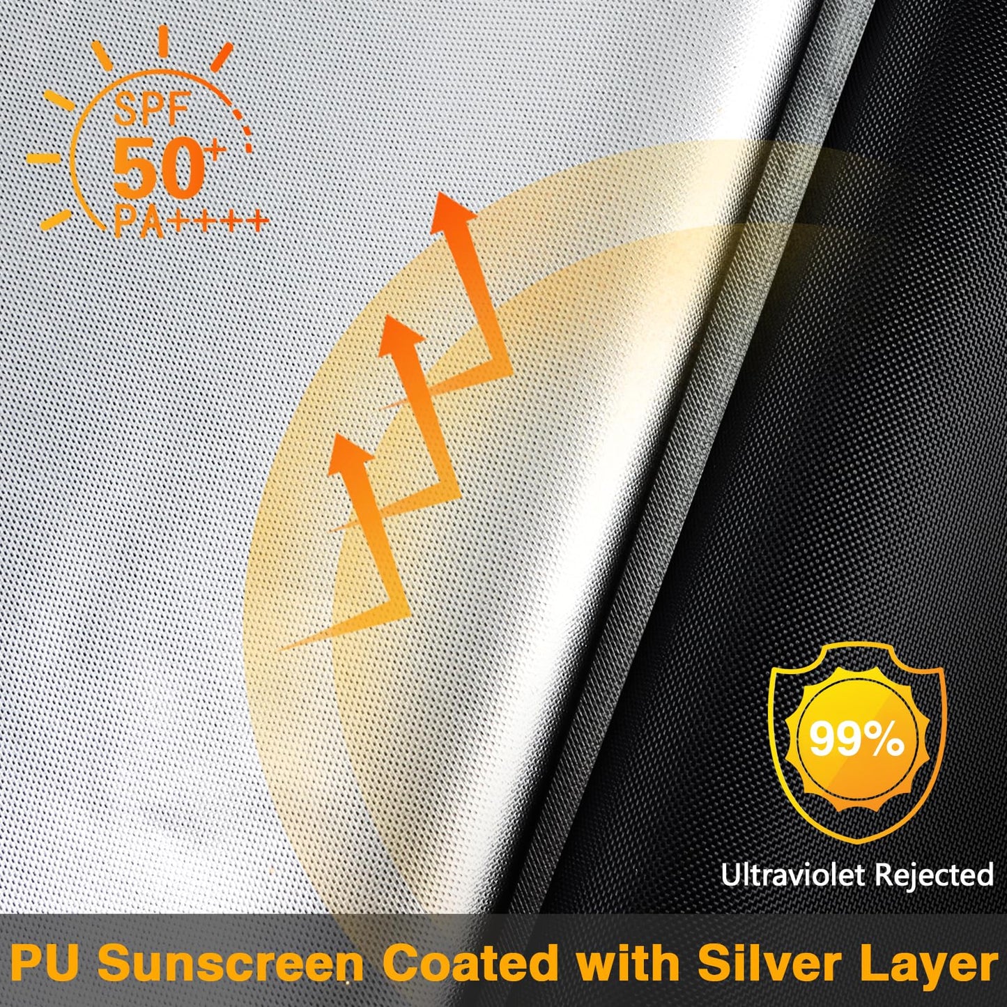 EVRBUL Upgraded Outdoor Swing Cover, 3 Seater Patio Swing Heavy Duty 420D Cover, Waterproof Windproof UV Protection, 87”L x 49”W x 67”H