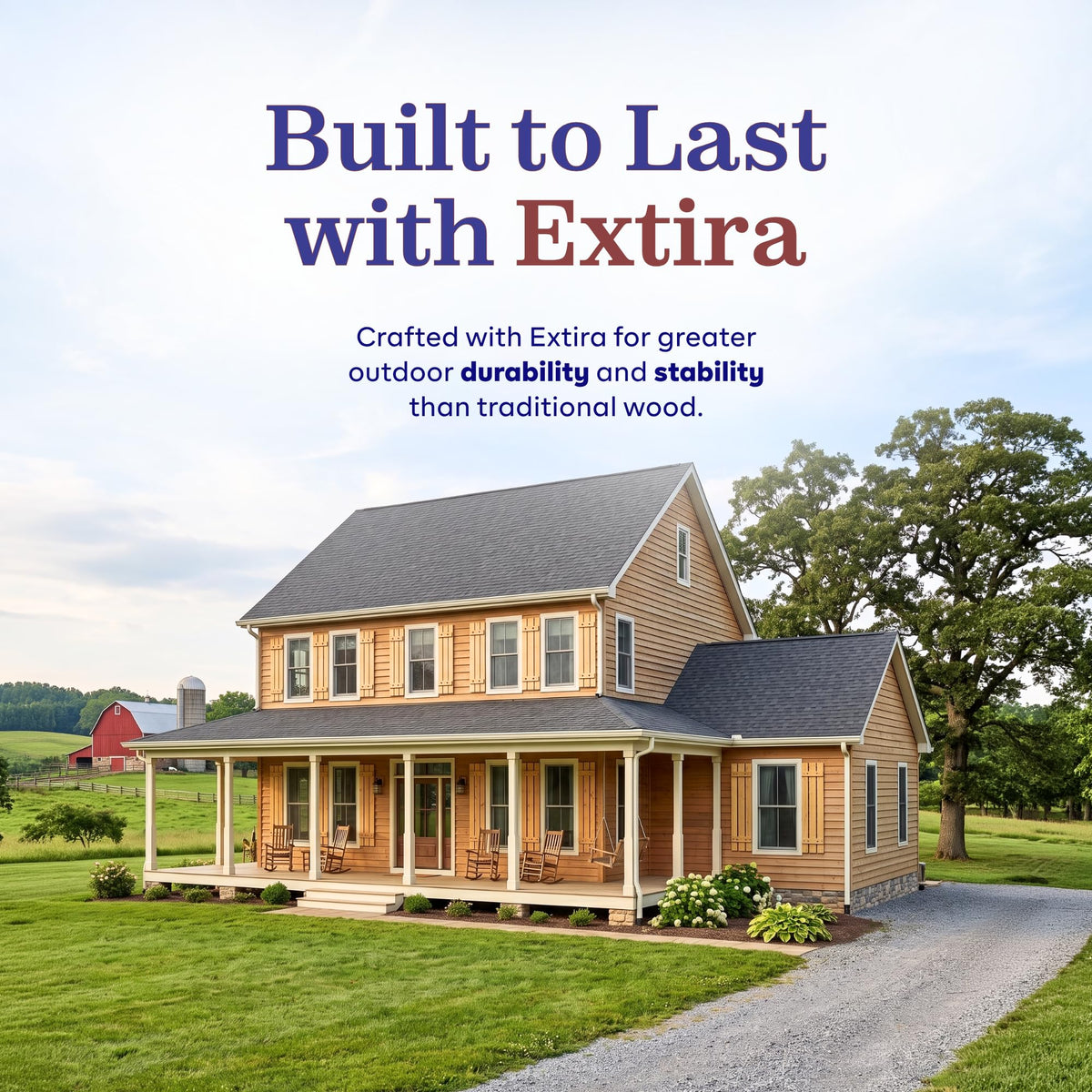 The Bahia | Exterior Window Shutters | Board and Batten Style | Made in the USA with Extra Durable Extira Material