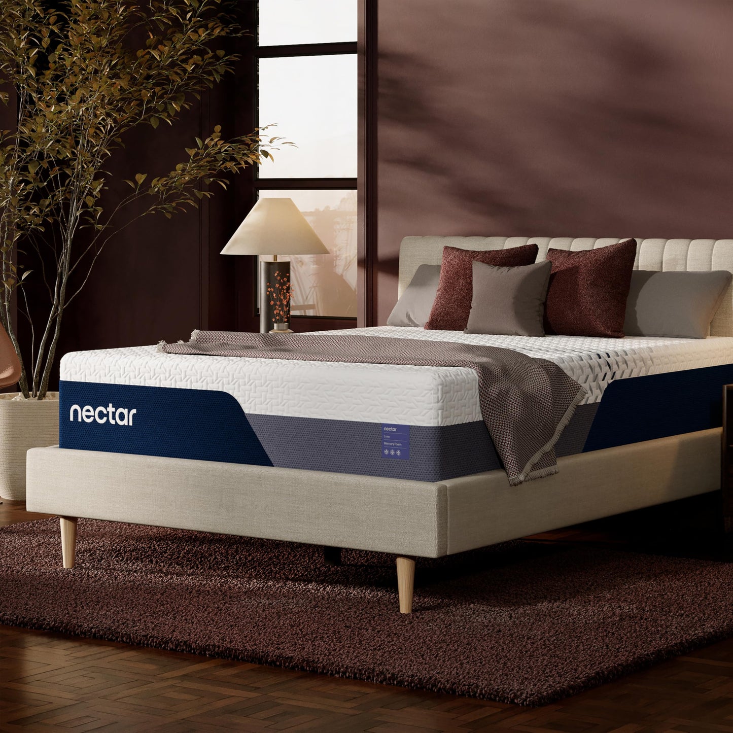 Nectar Luxe 14” Twin Mattress - Medium Firm - Contouring Memory Foam - Cooling Upgrade - Back Pain Relief - Responsive Support - Mattress in a Box - 365-Night Trial & Forever Warranty