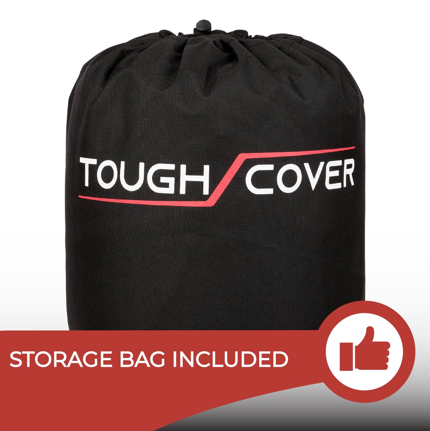 Tough Cover 600D Snow Blower Cover - Standard, Xtreme Black, Heavy Duty Waterproof Protection for Gas Snow Blowers, Oversized Dust Cover & UV Protection, Universal Fit for Plow Machine & Lawn Mower