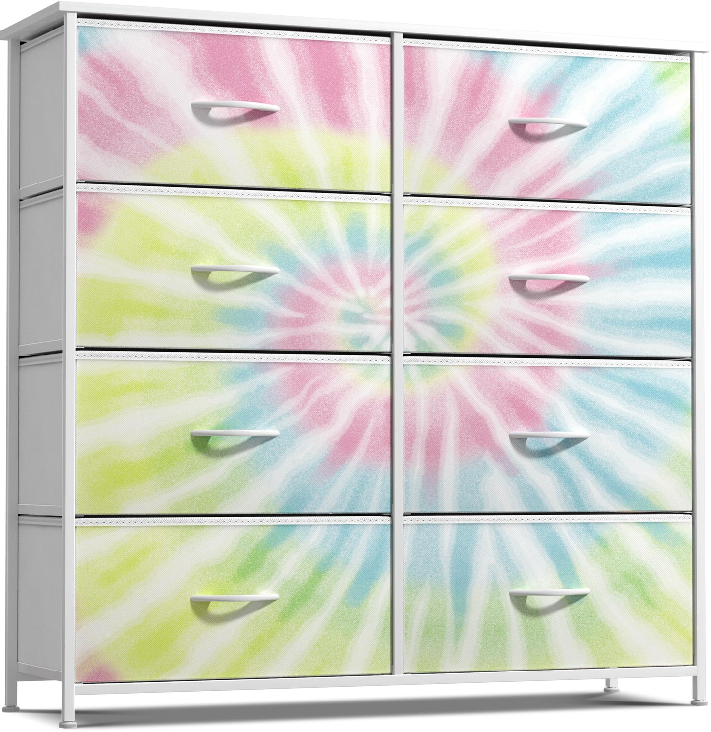 Sorbus Kids Dresser with 8 Drawers - Storage Unit Organizer Chest for Clothes - Bedroom, Kids Room, Nursery, & Closet (Tie-Dye, 31.5 x 12 x 32-8 Drawer)