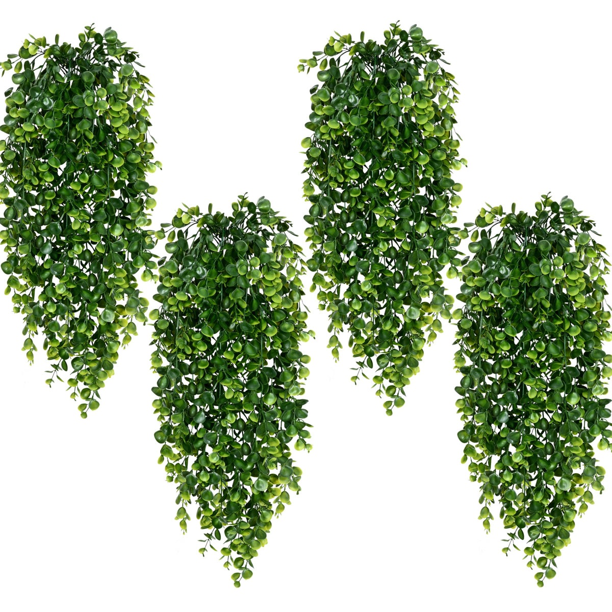Waipfaru 4Pcs Fake Hanging Plants 2.7FT Fake Plants Fake Vines Greenery