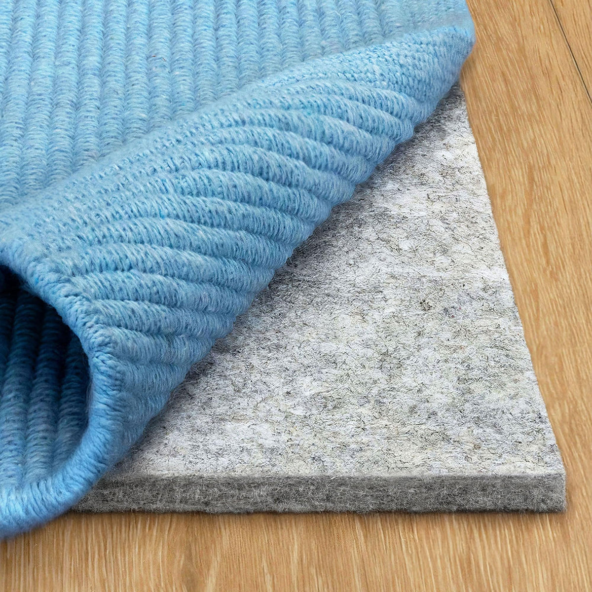 RUGPADUSA - Basics - 8'x10' - 1/4" Thick - 100% Felt - Protective Cushioning Rug Pad - Safe for All Floors and Finishes Including Hardwoods