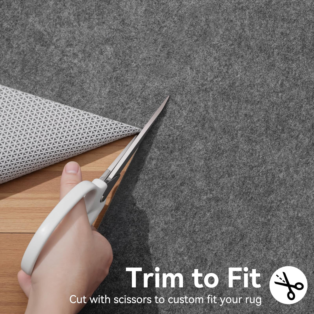 Songrey 8'x10' Non‑Slip Rug Pad, 1/8" Thick Cushioned
