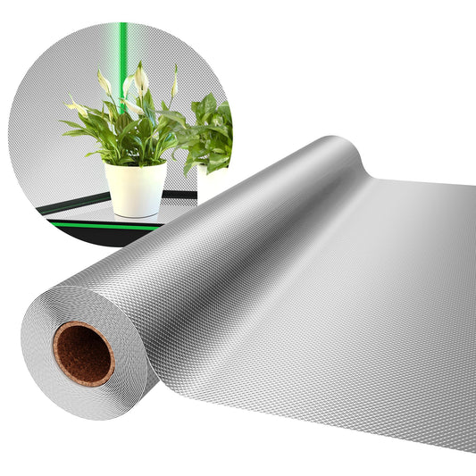 VIVOSUN 6 Mil Mylar Film Roll, 4 ft. x 50 ft. Diamond Film Foil Roll, Heavy-Duty Reflective Film for Grow Tent, Warm House, and Grow Room (50 ft.)