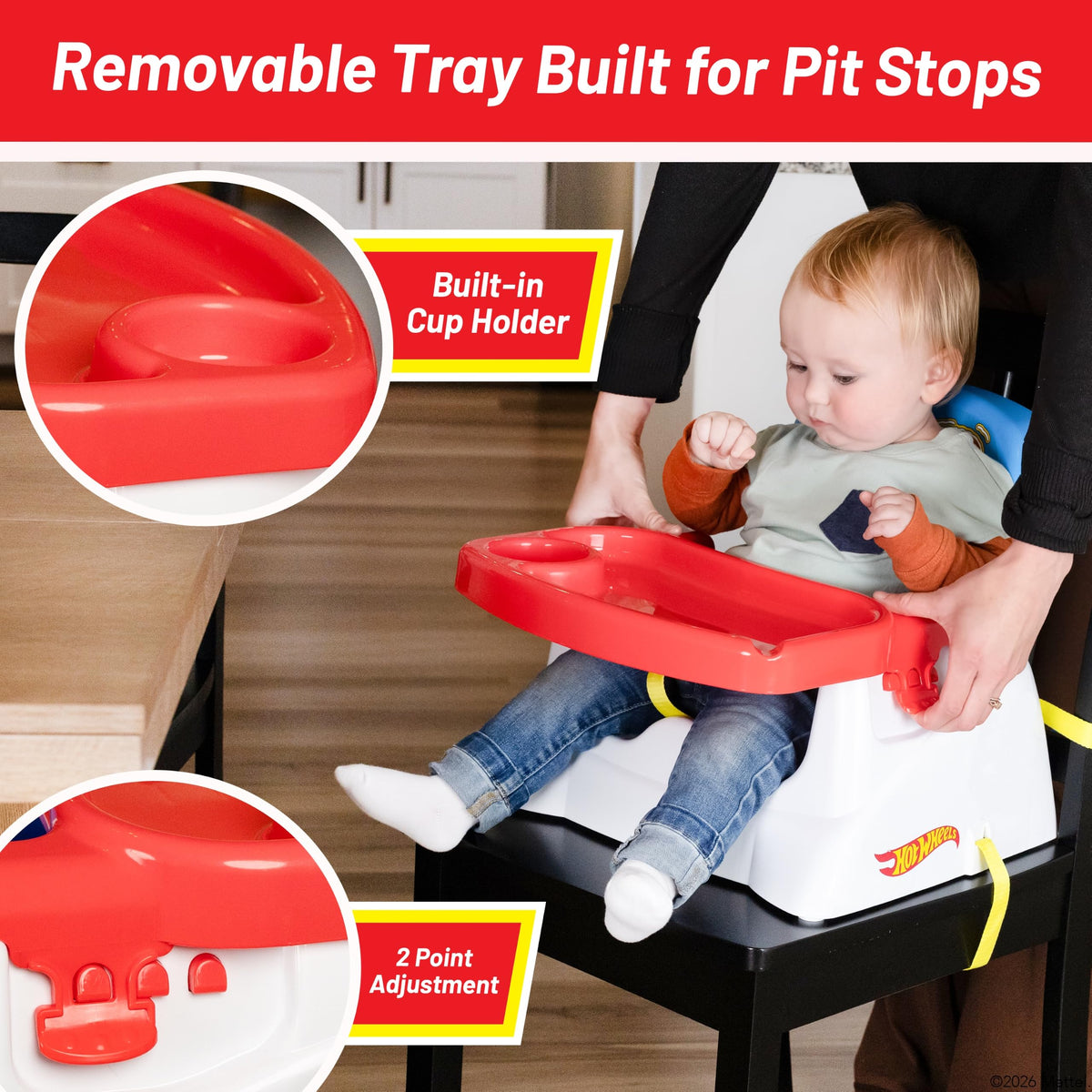 Hot Wheel Booster Seat with Tray