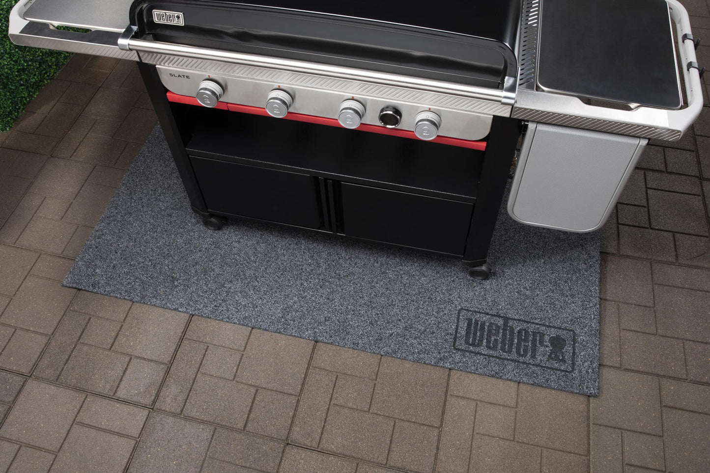 Weber XL Floor Protection Mat – Extra‑Large Grill Mat Protects Patio & Deck Surfaces, Heat & Weather Resistant - Grill Accessory
