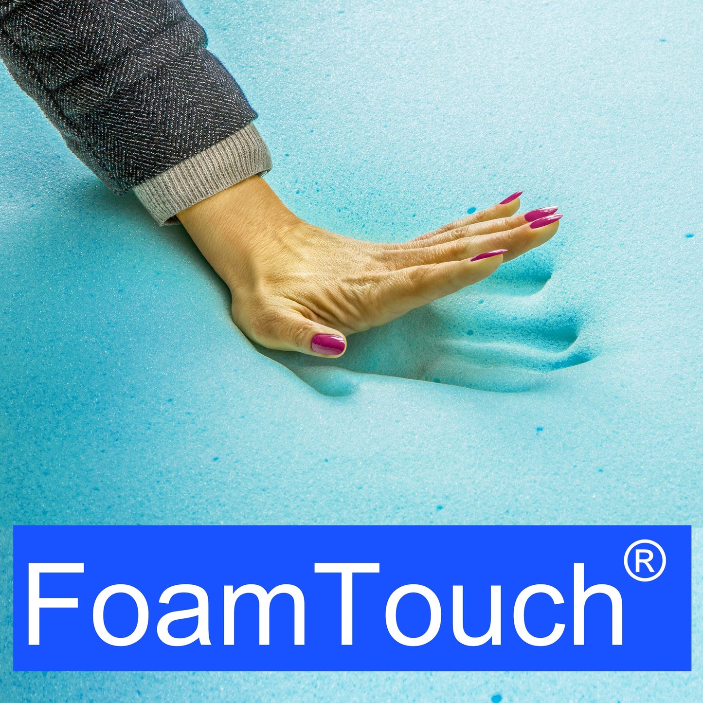 FoamTouch 2" Height x 30" Width x 80" Length Camper/RV bunk Mattress with Gel Memory Foam -No Cover
